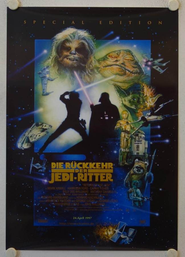 Star Wars - Return of the Jedi re-release german movie poster